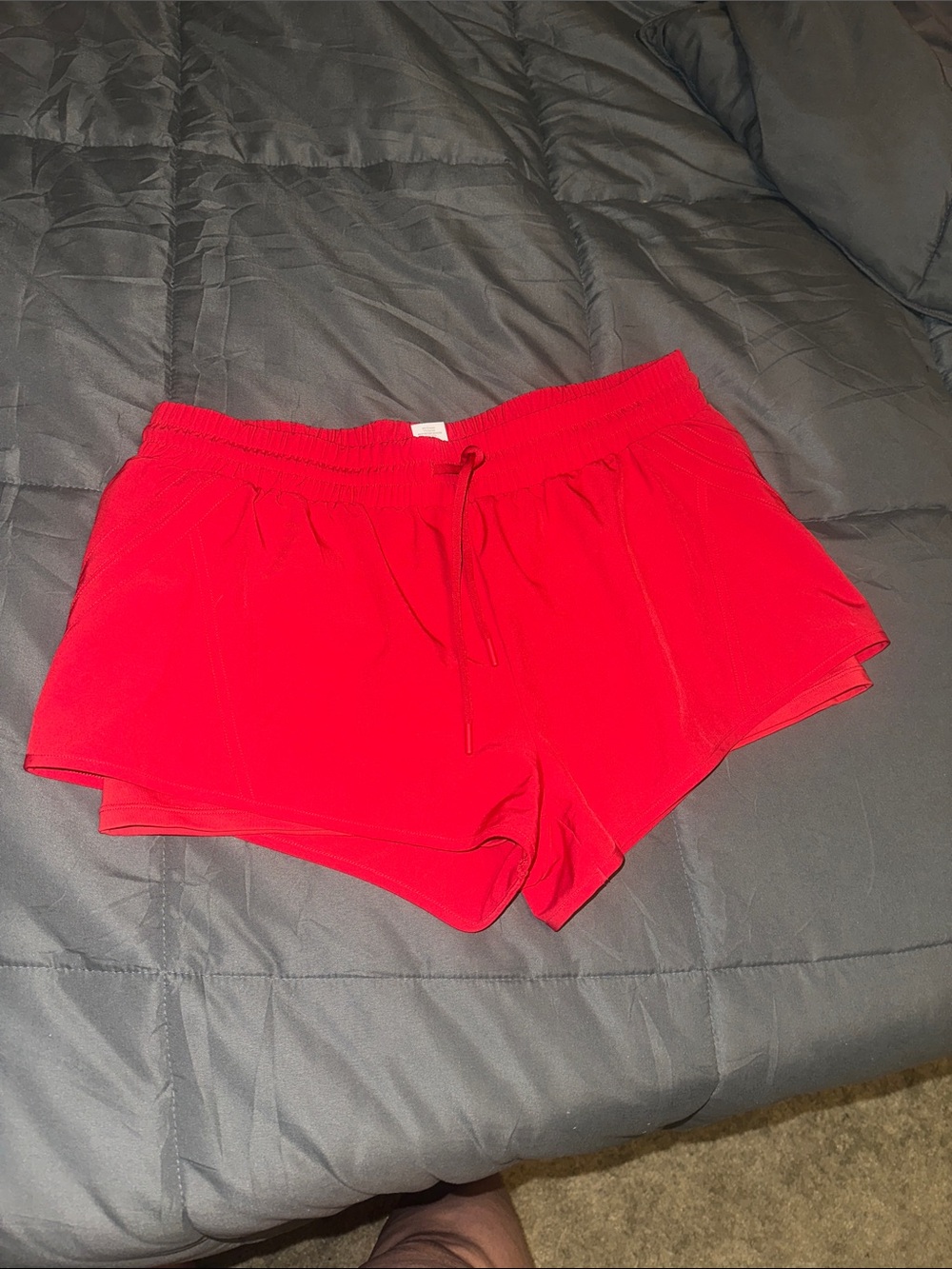 ZYIA Bright Red Women's Athletic Drawstring Shorts